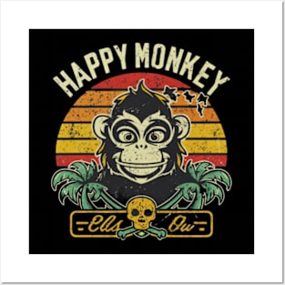 Happy Monkey Posters and Art